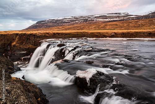 Kolugljufur waterfall in Iceland photo