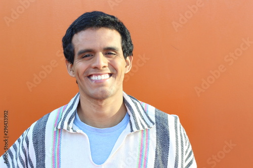 Indigenous South American man portrait photo
