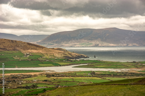 Ring of Dingle Peninsula Kerry Ireland An Searrach Rock Stone  view landscape seascape photo