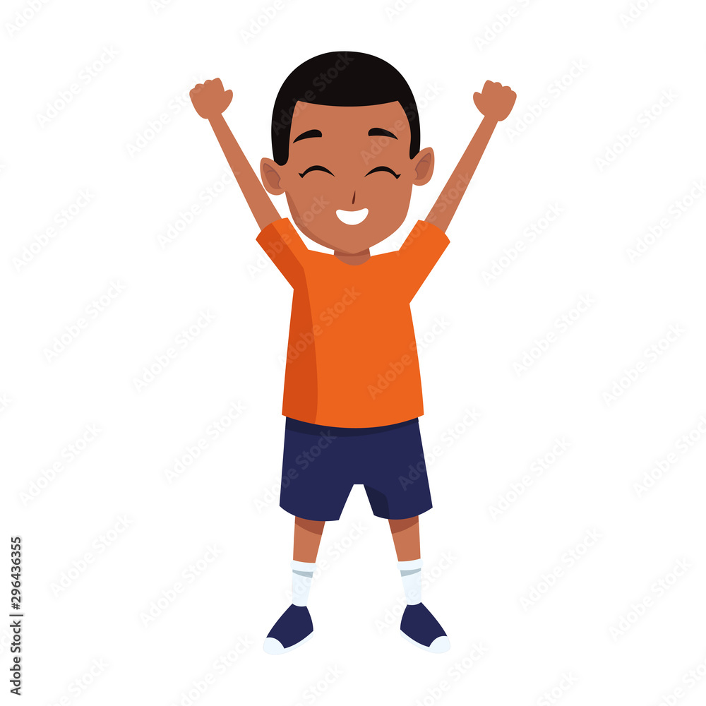 excited boy icon, flat colorful design excited boy icon, flat colorful design