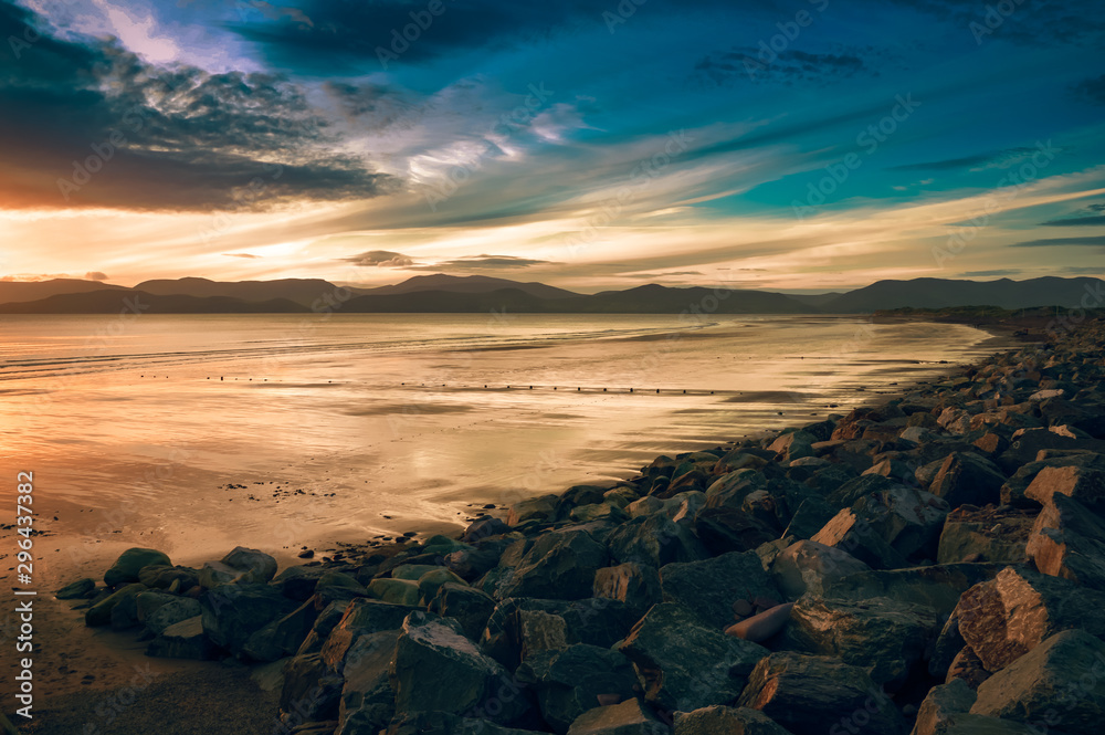 View on Glenbeigh Beach Kerry Ireland Rosbeigh landscape seascape