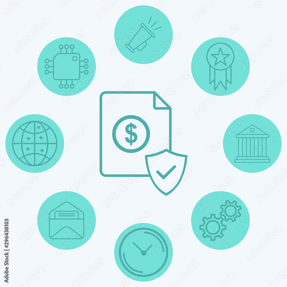 Insurance vector icon sign symbol Insurance vector icon sign symbol