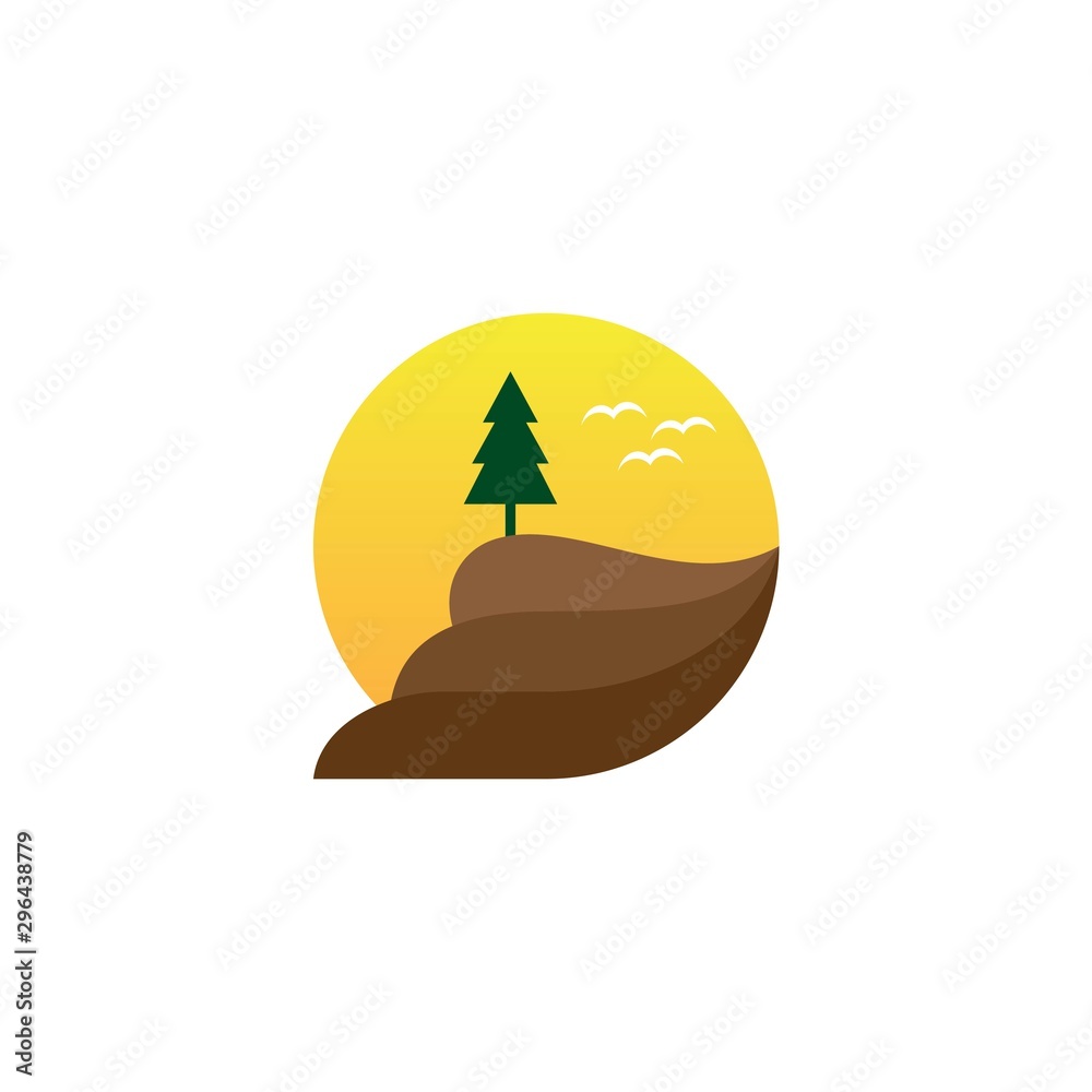 tropical landscape logo tropical landscape logo