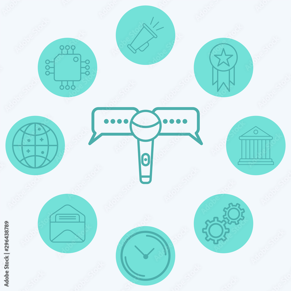 Interview vector icon sign symbol Interview vector icon sign symbol