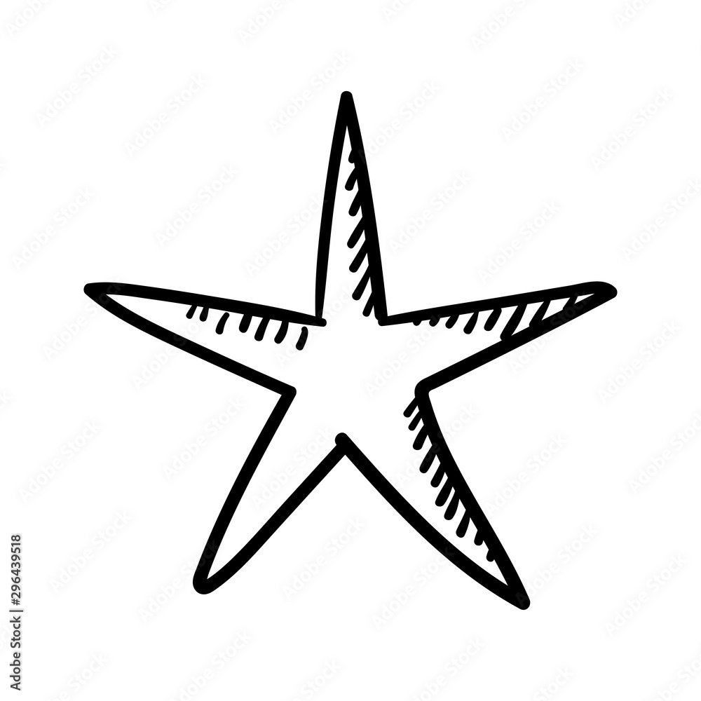Hand drawn star. Doodle illustration. Hand drawn star. Doodle illustration.
