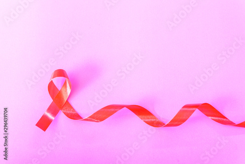 Red Ribbon Support HIV, AIDS photo