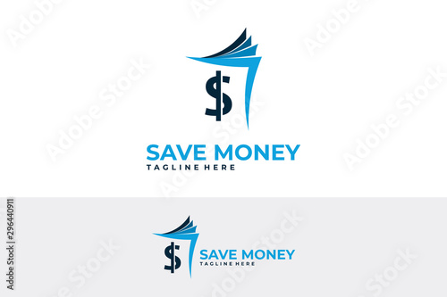 money save logo icon vector isolated