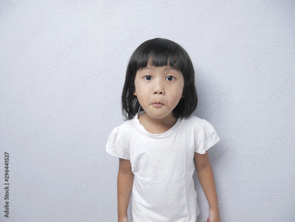 Little Baby Girl With Curiosity Expression Little Baby Girl With Curiosity Expression