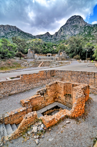 Zaghouan - sacred fountain structure was built over the spring, Tunisia