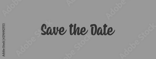 Save the date, calligraphy text. Vector.