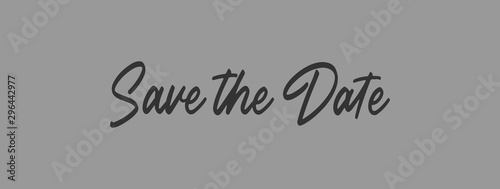 Save the date, calligraphy text. Vector.