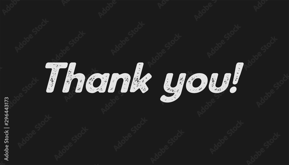 Obraz premium Thank you text sign