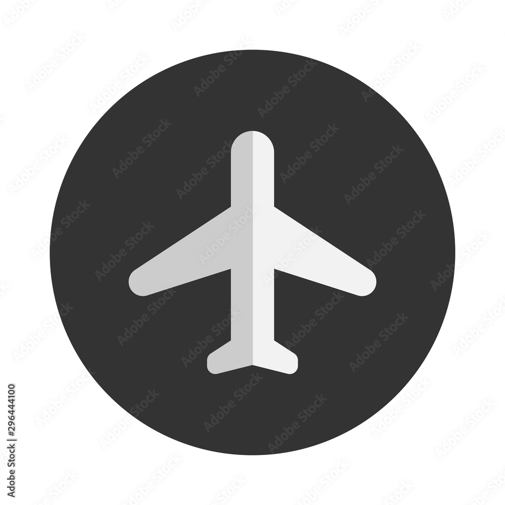 Plane vector icon. Airport button symbol. Flight and travel. Plane vector icon. Airport button symbol. Flight and travel.