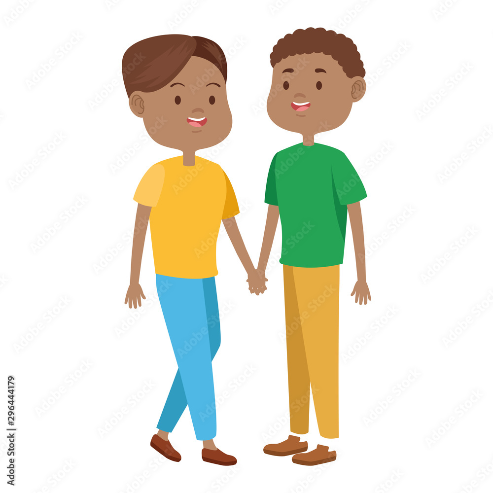 Happy teenage couple icon, colorful design Happy teenage couple icon, colorful design