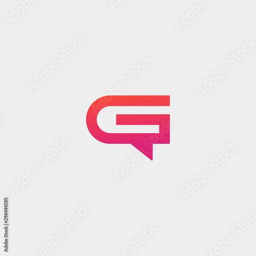 Free Download Letter G Chat Logo Template Vector Design - GFXLoad
