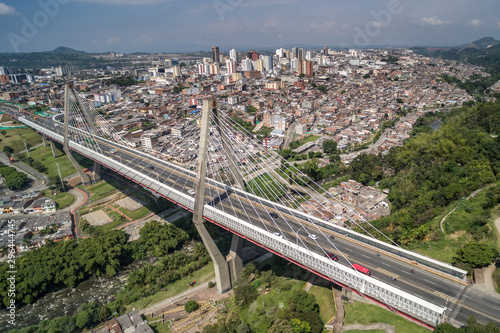Vista aérea Viaducto César Gaviria Trujillo en la ciudad de Pereira Risaralda photo