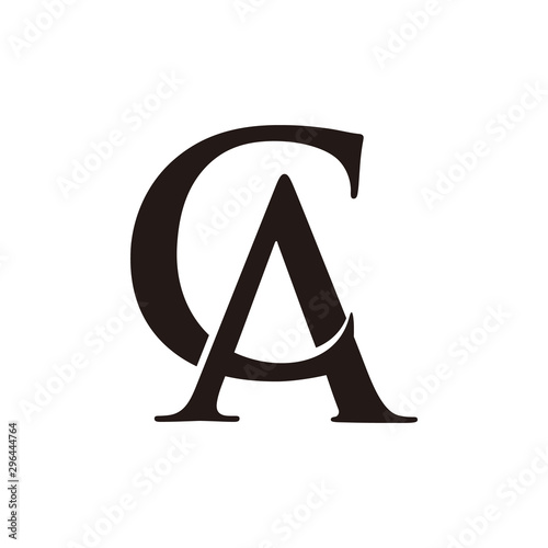 Elegant initial/monogram CA or AC logo design inspiration