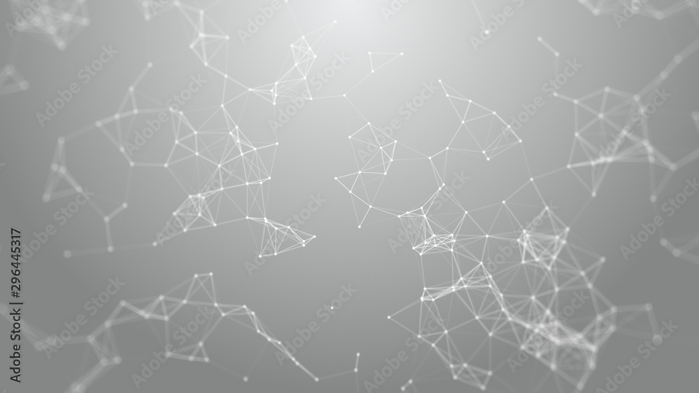 Obraz premium 3d abstract futuristic background , Network connection. Network concept. Science background. Big data