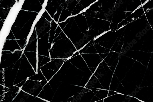 Black marble texture stone background.