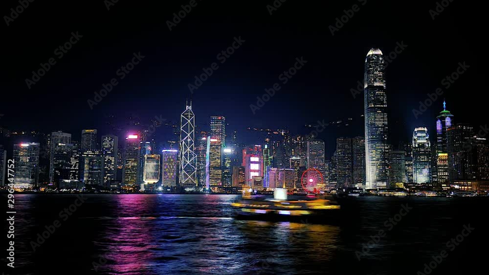 Timelapse of Hong Kong Island skyline Timelapse of Hong Kong Island skyline