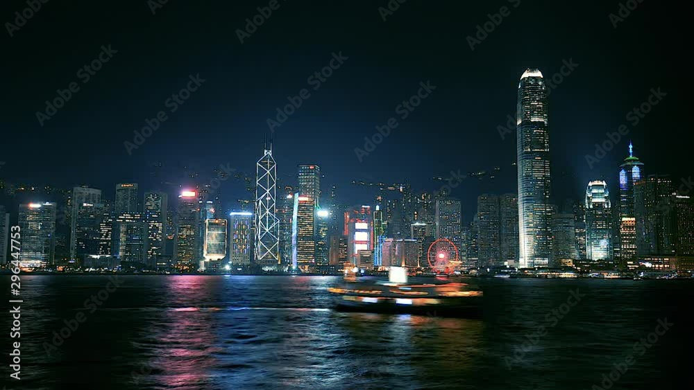 Timelapse of Hong Kong Island skyline