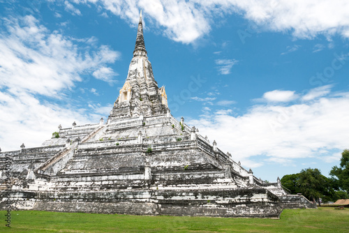 White Temple Phu Khao Thong, Ayutthaya, Thailand.