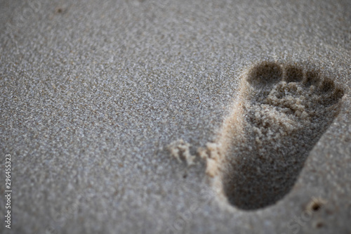 footprint in the sand