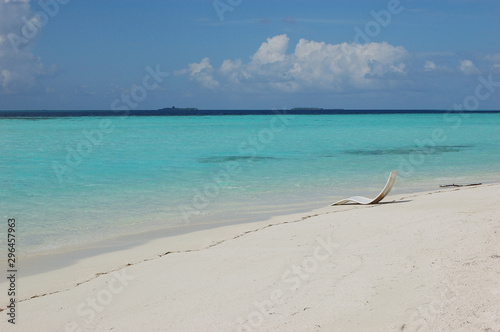 A beach in Ranveli Island, the Maldives