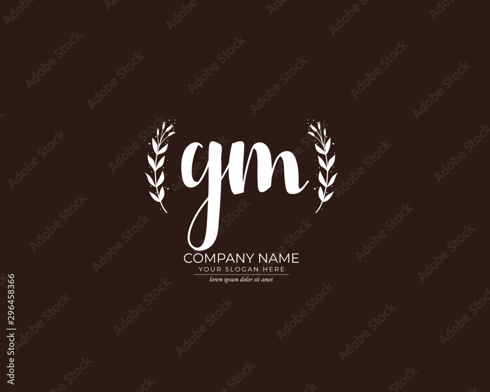 G M GM Initial handwriting logo design. Beautyful design handwritten logo for fashion, team, wedding, luxury logo. G M GM Initial handwriting logo design. Beautyful design handwritten logo for fashion, team, wedding, luxury logo.