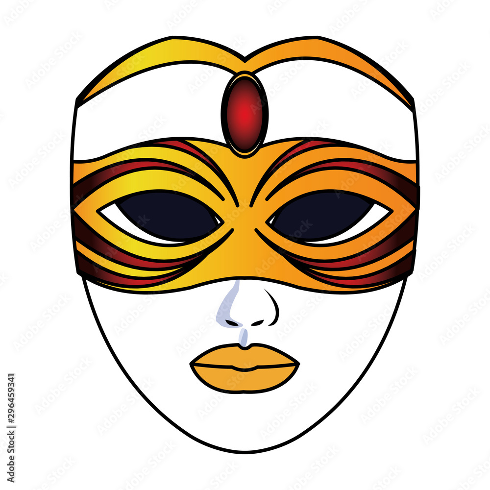colorful Mardi gras mask icon, flat design colorful Mardi gras mask icon, flat design