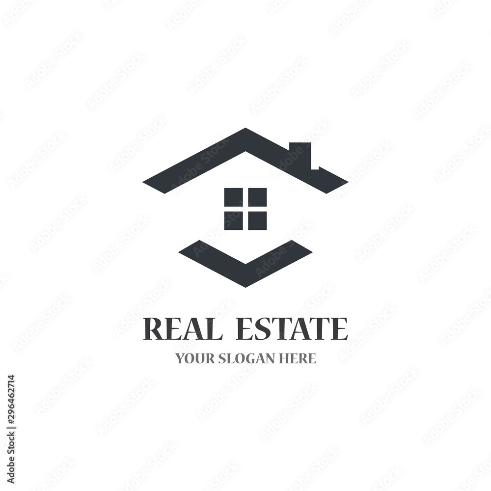 Real estate logo template vector icon Real estate logo template vector icon