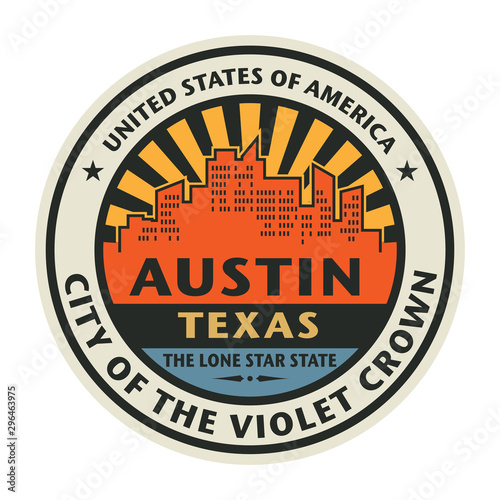 Austin, Texas stamp