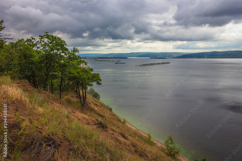 view from the cliff in Togliatti to the Volga