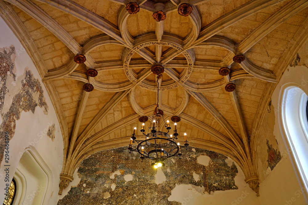 Gothic cupola of Monasterio San Juan de los Reyes or Monastery of Saint John of the Kings in Toledo, Spain.