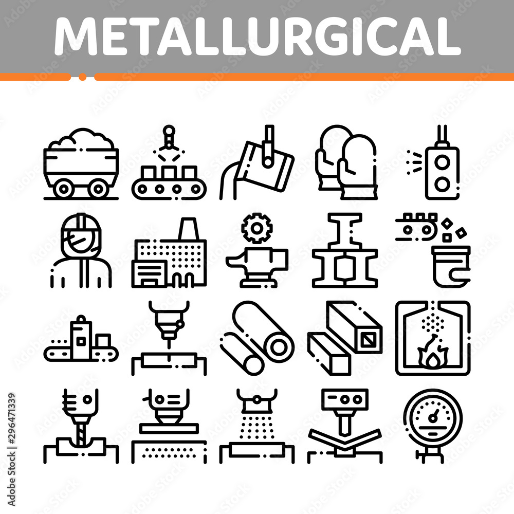Metallurgical Collection Elements Icons Set Vector Thin Line. Factory Furnace, Metal Melting And Metallurgical Pipe Foundry Concept Linear Pictograms. Monochrome Contour Illustrations Metallurgical Collection Elements Icons Set Vector Thin Line. Factory Furnace, Metal Melting And Metallurgical Pipe Foundry Concept Linear Pictograms. Monochrome Contour Illustrations