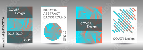 A set of modern abstract covers.