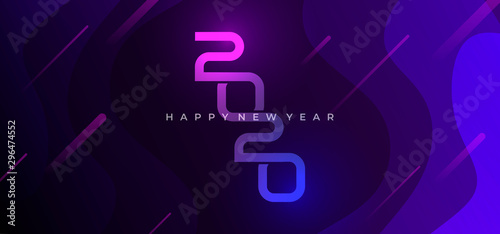 happy new year 2020 modern ...