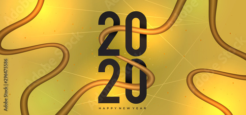 Luxury new year 2020 with f...