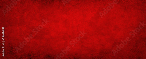 Wallpaper Mural Red Christmas background texture, old vintage textured holiday paper or wallpaper with painted elegant red colors with dark black grunge borders Torontodigital.ca