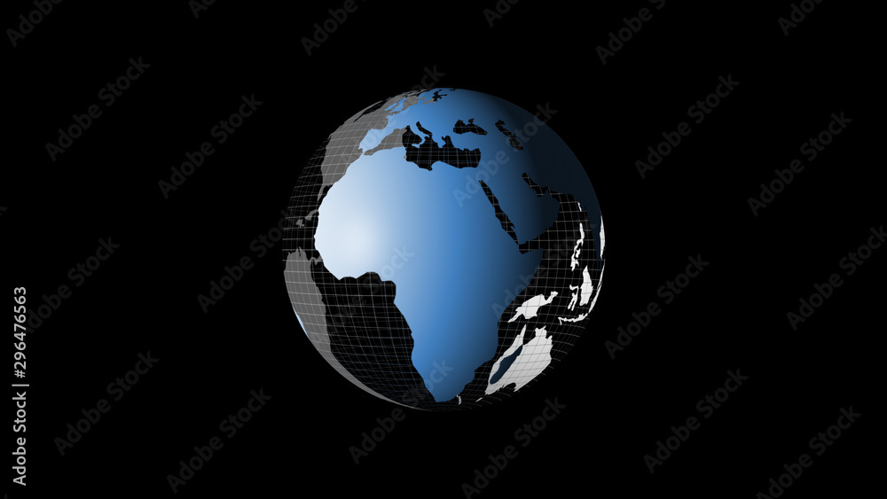 Animation of the earth revolve around, Holographic rendering Earth Animation of the earth revolve around, Holographic rendering Earth