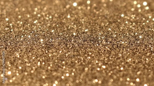 beautiful festive shiny video with shimmering gold sequins 