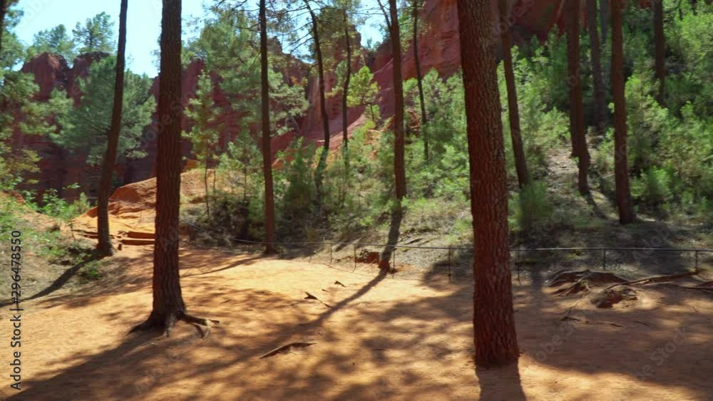 Panoramic view of Roussillon park in Provence