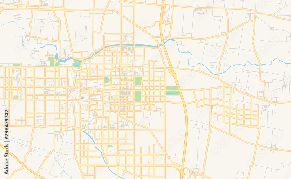 Printable street map of Anyang, China Printable street map of Anyang, China