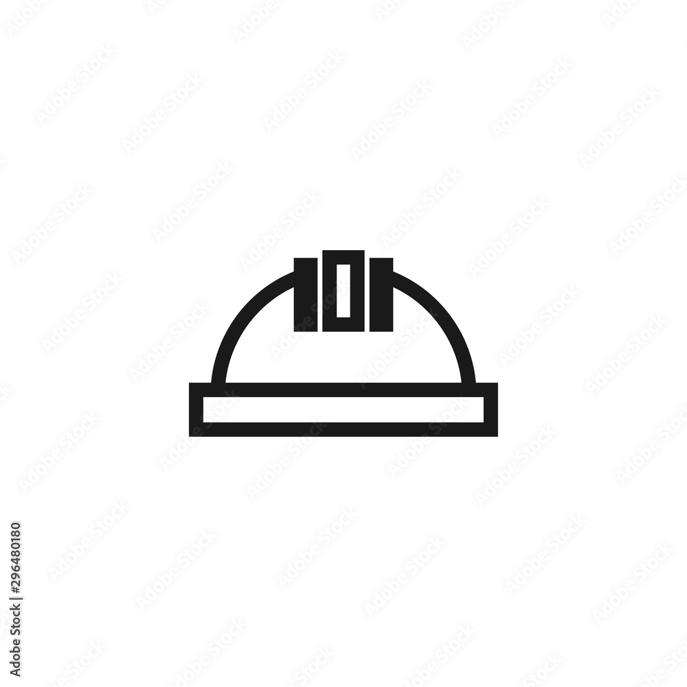Construction helmet icon graphic design template vector isolated Construction helmet icon graphic design template vector isolated