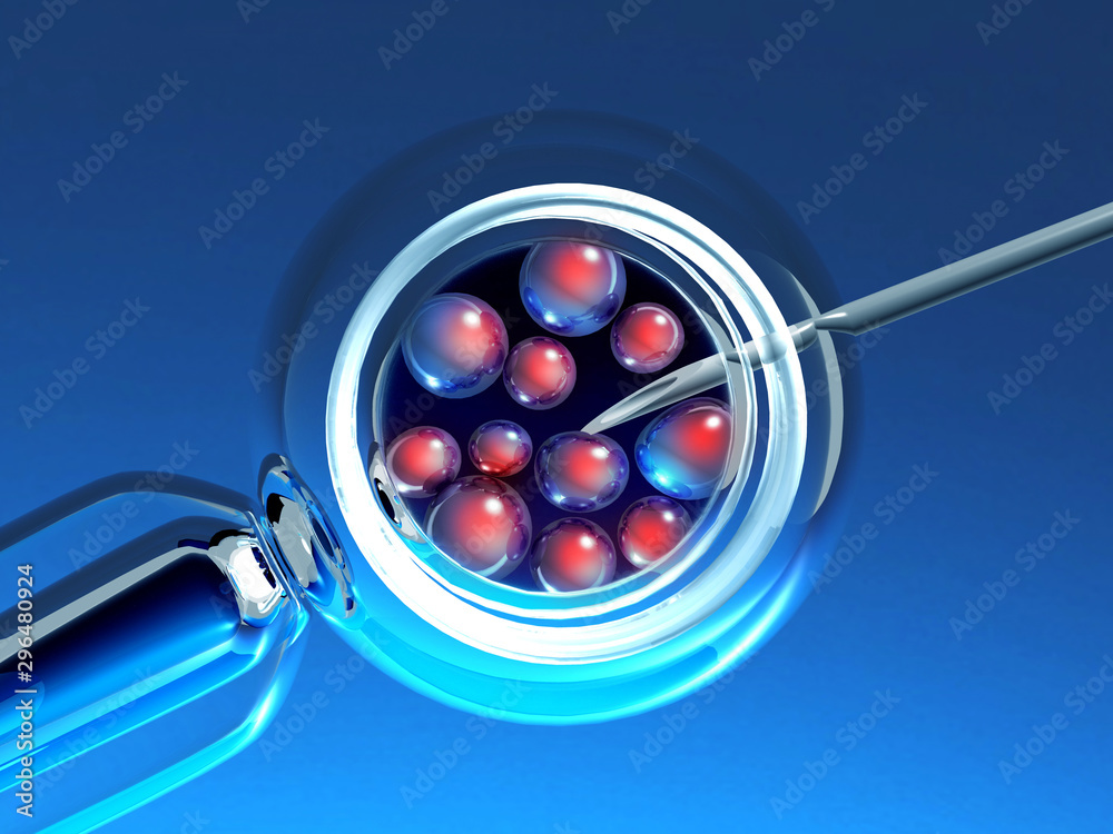 IVF. In vitro fertilization. 3d render IVF. In vitro fertilization. 3d render