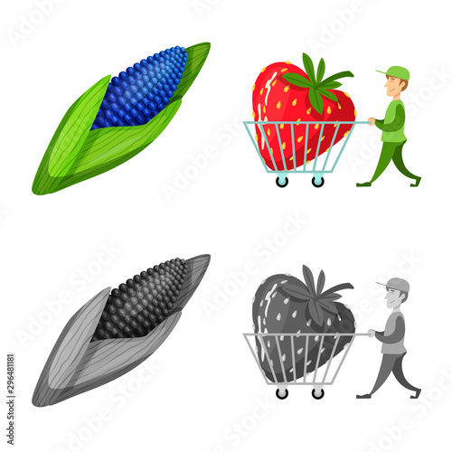 Isolated object of test and synthetic sign. Collection of test and laboratory vector icon for stock.