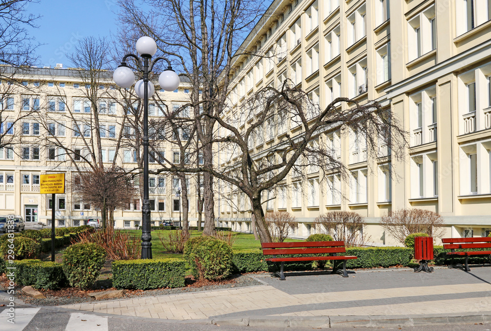 Naklejka premium KRAKOW,POLAND - MARCH 12, 2019: AGH University of Science and Technology