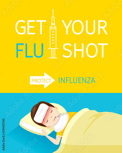 Get Your Flu Shot Texts, Injecting Flu Vaccine