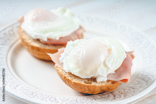 Ham And Poached Egg Sandwiches