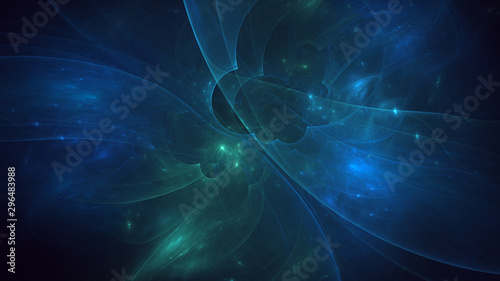 Fractal 3D rendering abstract light surreal background